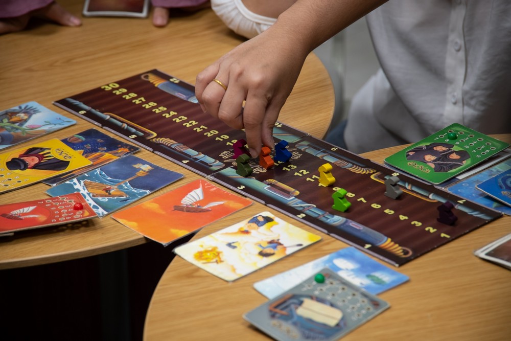 Young Happy with Board Game